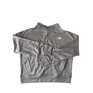 The North Face Women’s Lightweight Mockneck Pullover Heathered Beige/Gray Medium